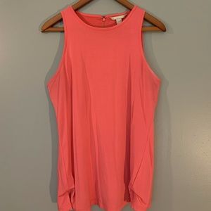 Coral Sleveless Blouse